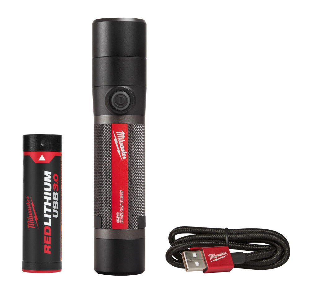 Kit de linterna compacta recargable por USB de Milwaukee de 800 lúmenes10