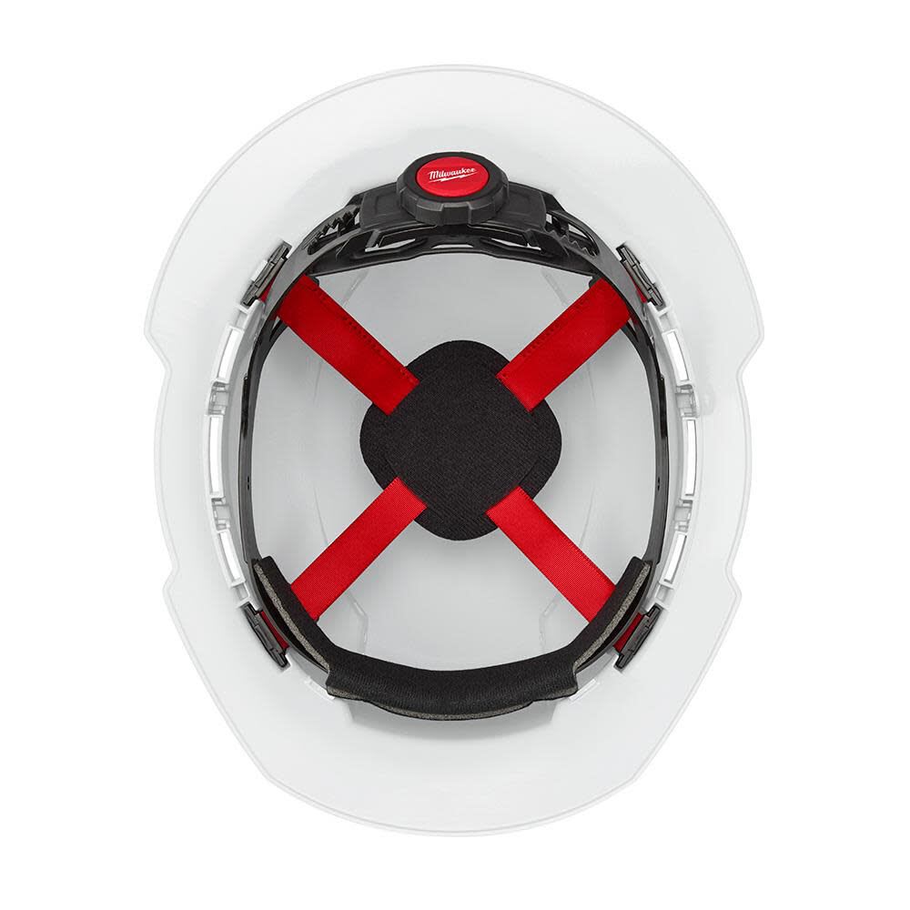 CASCO MILWAUKEE ALA ANCHA BLANCO CON SUSPENCION TIPO 1 CLASE C 48-73-12016