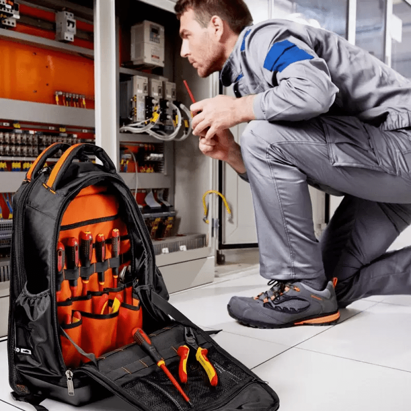 MOCHILA PORTAHERRAMIENTAS PARA ELECTRICISTA BAHCO - 4750FB86