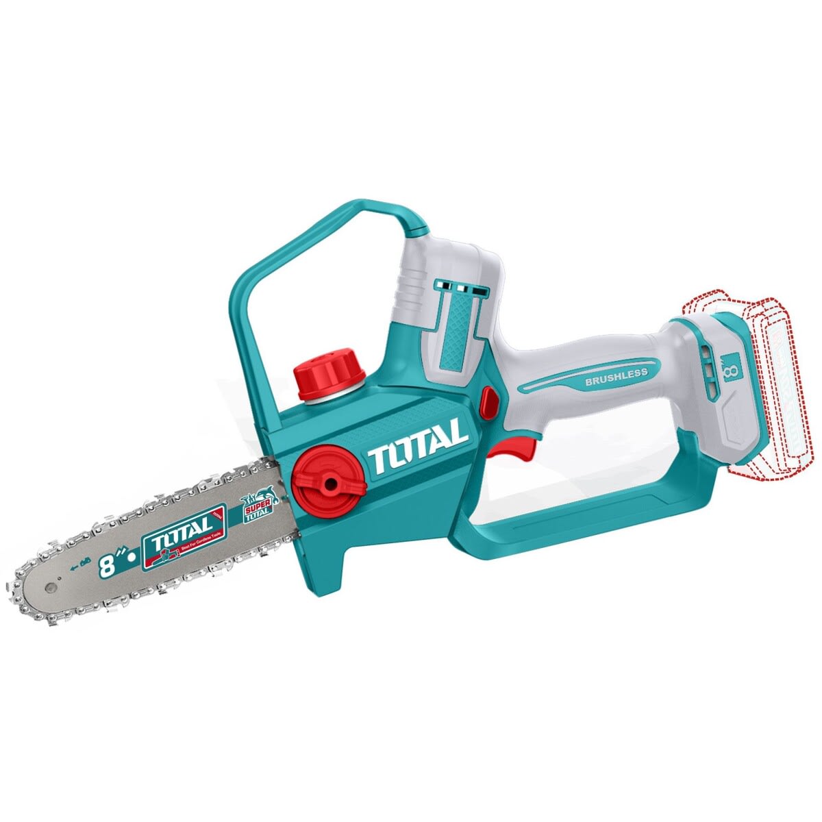 MINI SIERRA INALAMBRICA 20V 8” (20CM) 11M/S TOTAL/ TGSLI20882