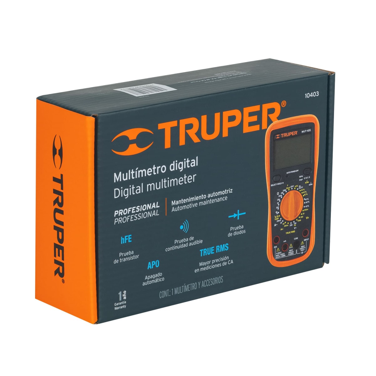 Multimetro Digital Automotriz 200V- 750V 10403 Truper1