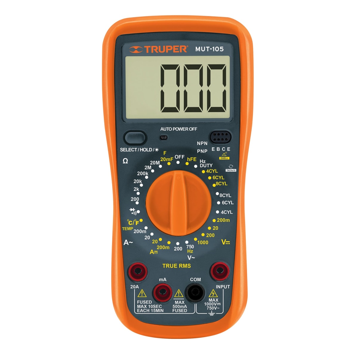 Multimetro Digital Automotriz 200V- 750V 10403 Truper4