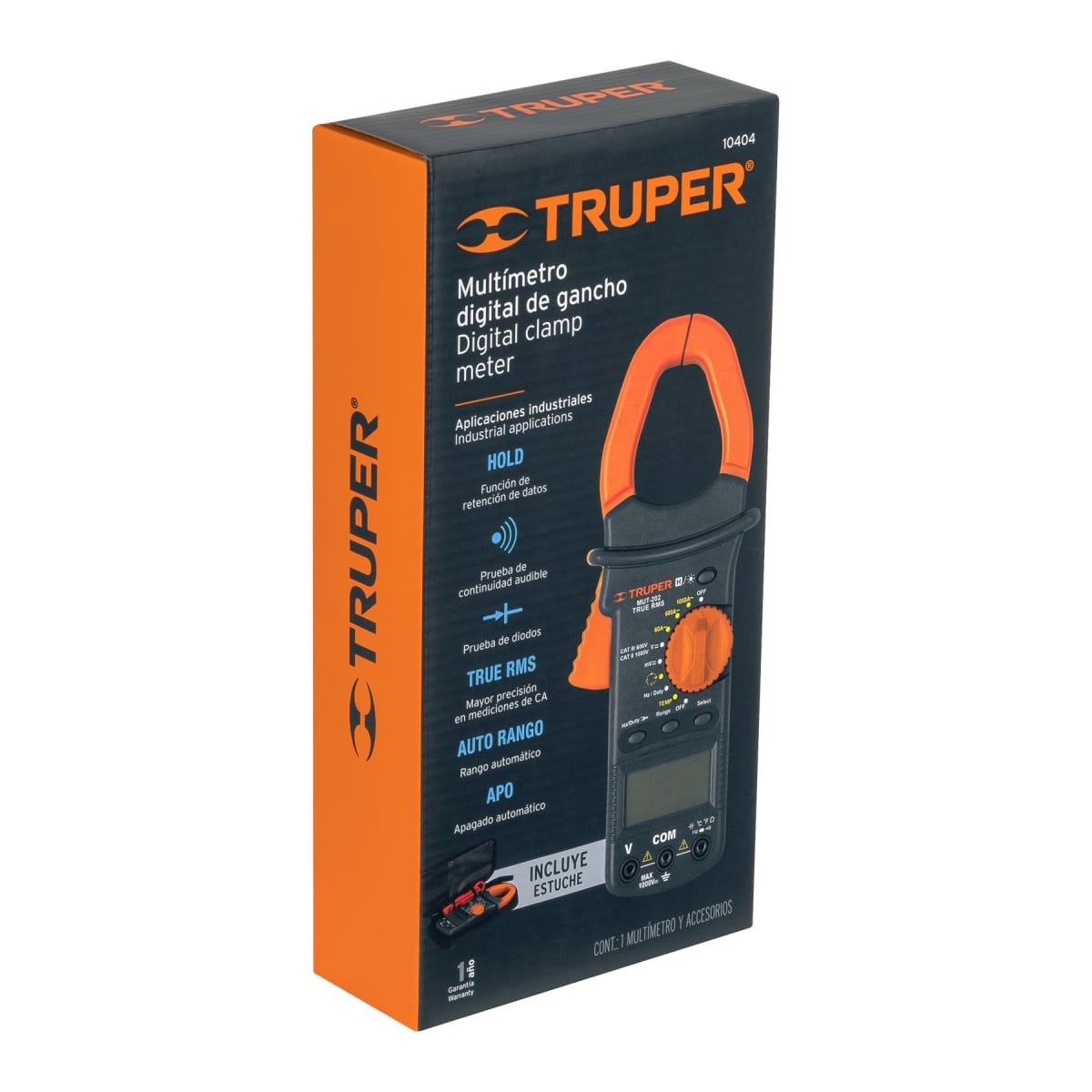 PINZA AMPERIMETRICA DIGITAL 600MV-750V TRUPER MUT-202 104041
