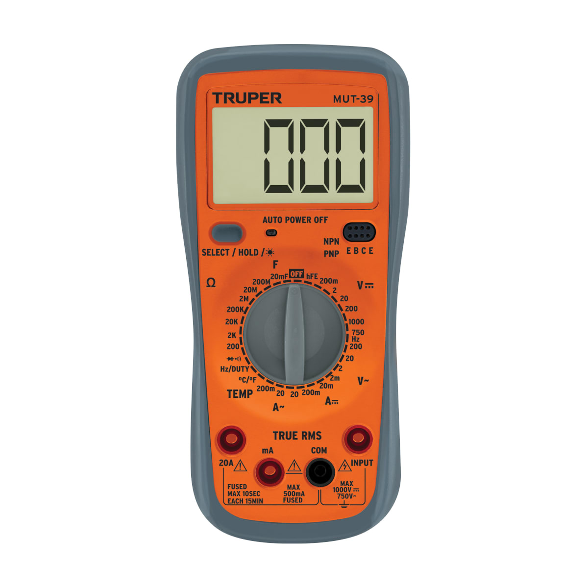 Multimetro Digital Profesional 2B-750V CA/CC 10402 Truper4