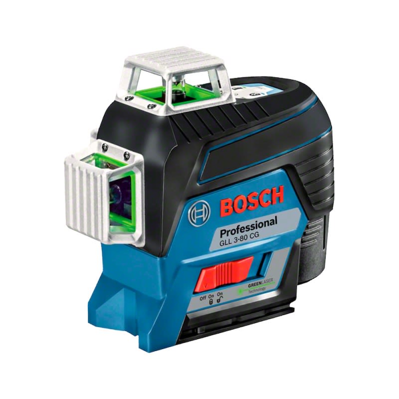 NIVEL LÁSER 360° DE 3 LINEAS VERDES GLL 3-80CG+RECEPTOR LR 7 BOSCH/ 0601063T010004