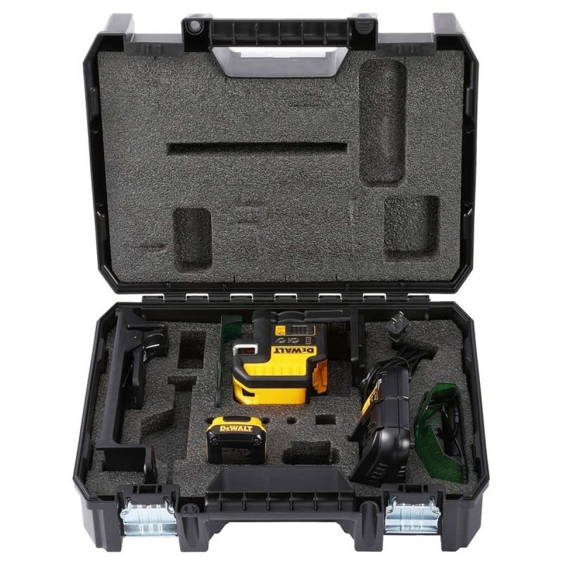 Nivel laser lineas y 5 puntos Verde Baterias DW0825LG Dewalt2