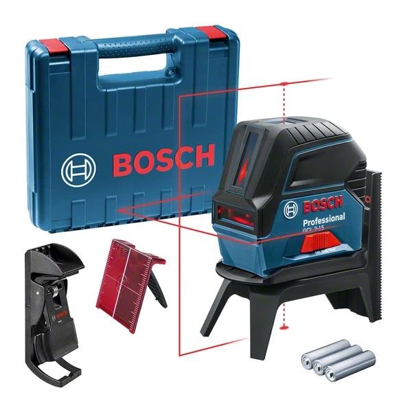 NIVEL LÁSER DE LÍNEAS 15 M CON PUNTOS BOSCH GCL 2-15 - 0601066E023