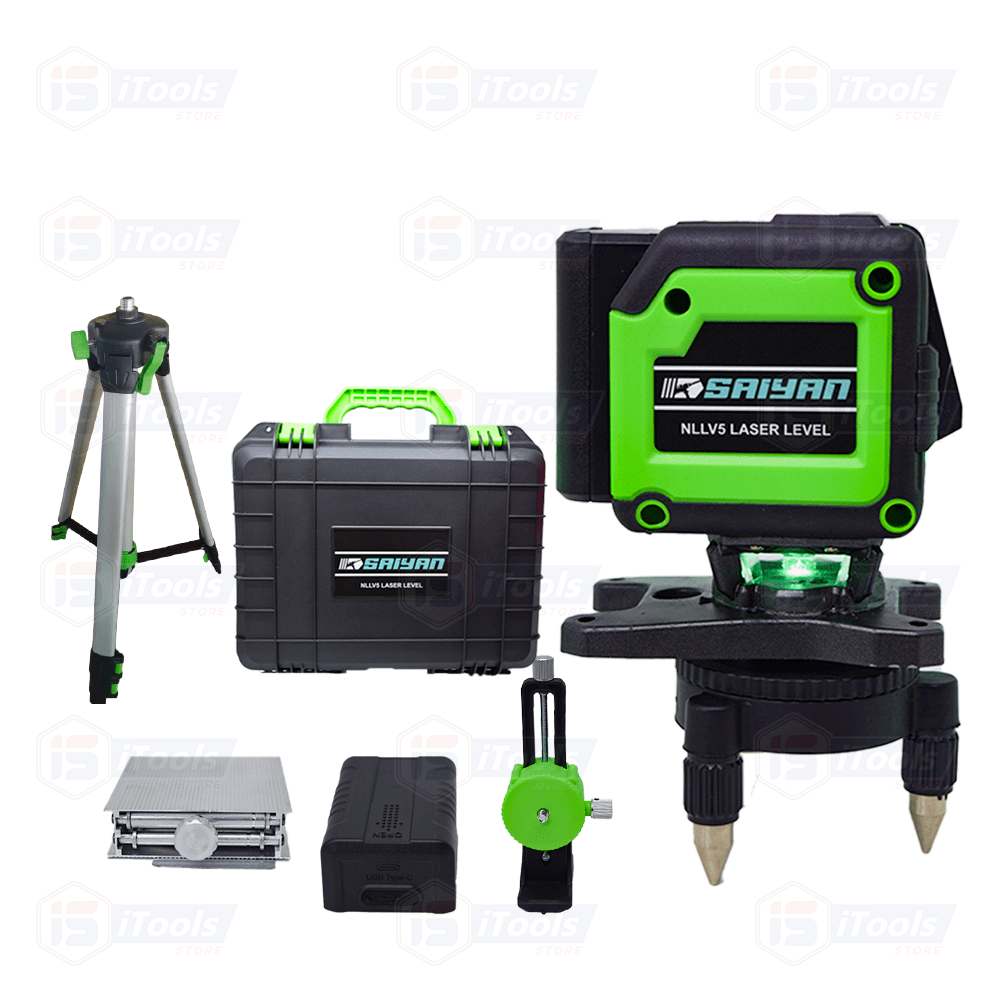 NIVEL LÁSER 5 LÍNEAS AUTONIVELANTE SAIYAN NLLV51