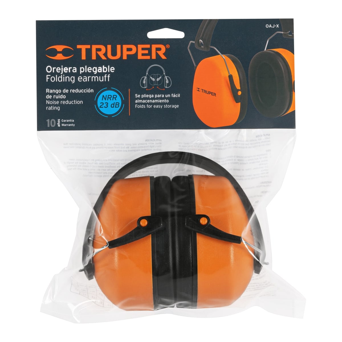 Orejera plegable, ajustable, Truper3