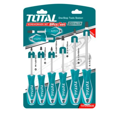 Set 8 Destornilladores TOTAL industrial THT2506081