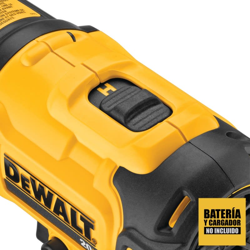 PISTOLA CALOR DECAPADOR 20 V 990 °F BARETOOL (SIN BATERIAS/SIN CARGADOR) DEWALT DCE530B3
