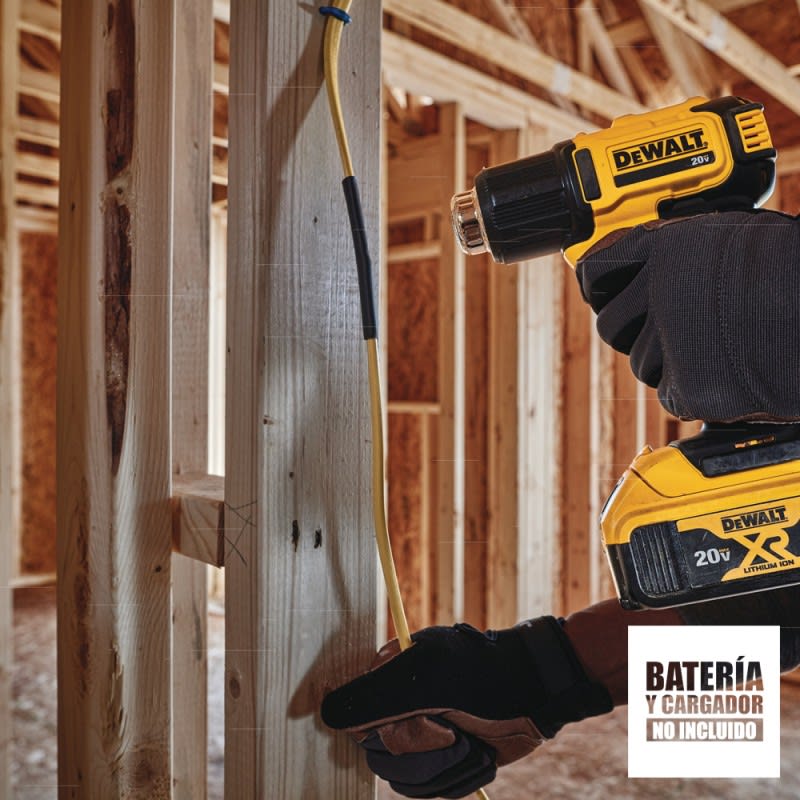 PISTOLA CALOR DECAPADOR 20 V 990 °F BARETOOL (SIN BATERIAS/SIN CARGADOR) DEWALT DCE530B2