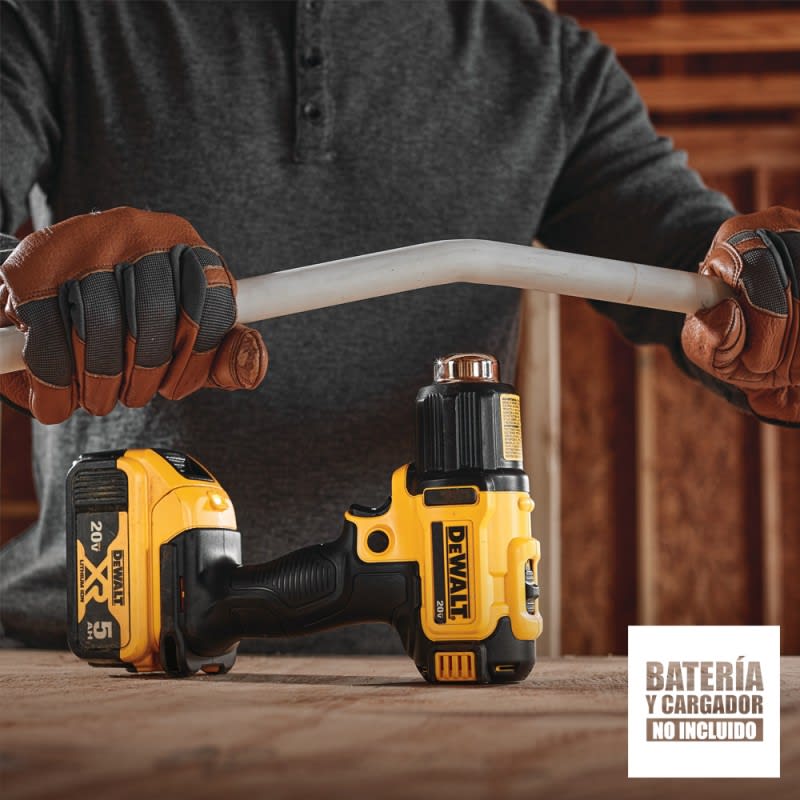 PISTOLA CALOR DECAPADOR 20 V 990 °F BARETOOL (SIN BATERIAS/SIN CARGADOR) DEWALT DCE530B1