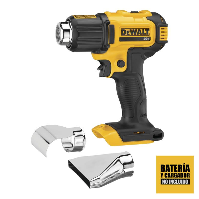 PISTOLA CALOR DECAPADOR 20 V 990 °F BARETOOL (SIN BATERIAS/SIN CARGADOR) DEWALT DCE530B5