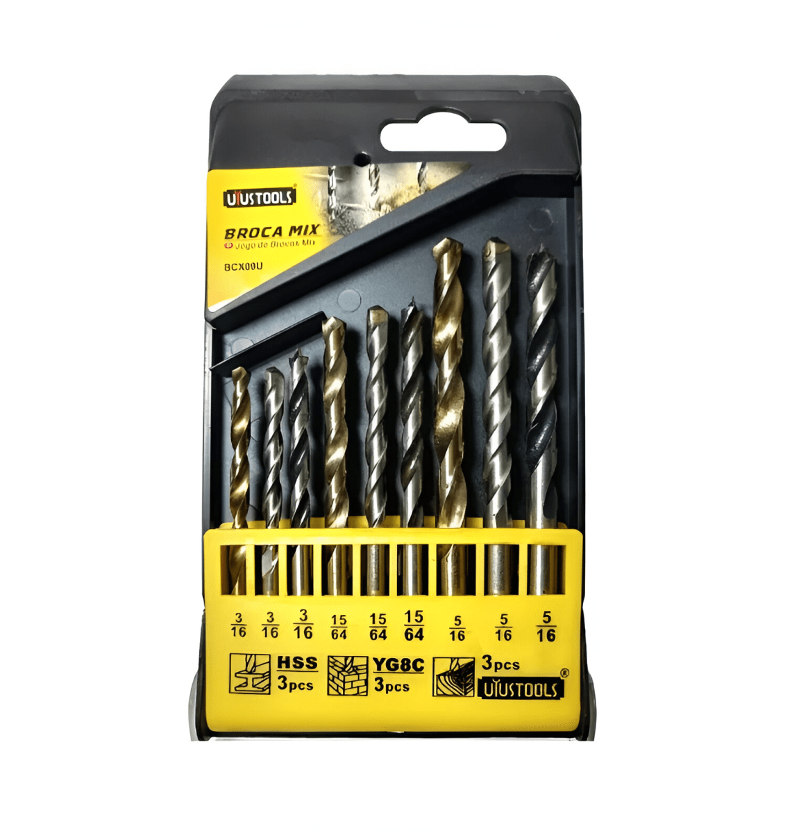 JUEGO DE 9 PCS DE BROCAS DE ALTA VELOCIDAD UYUSTOOLS / BCX09U1