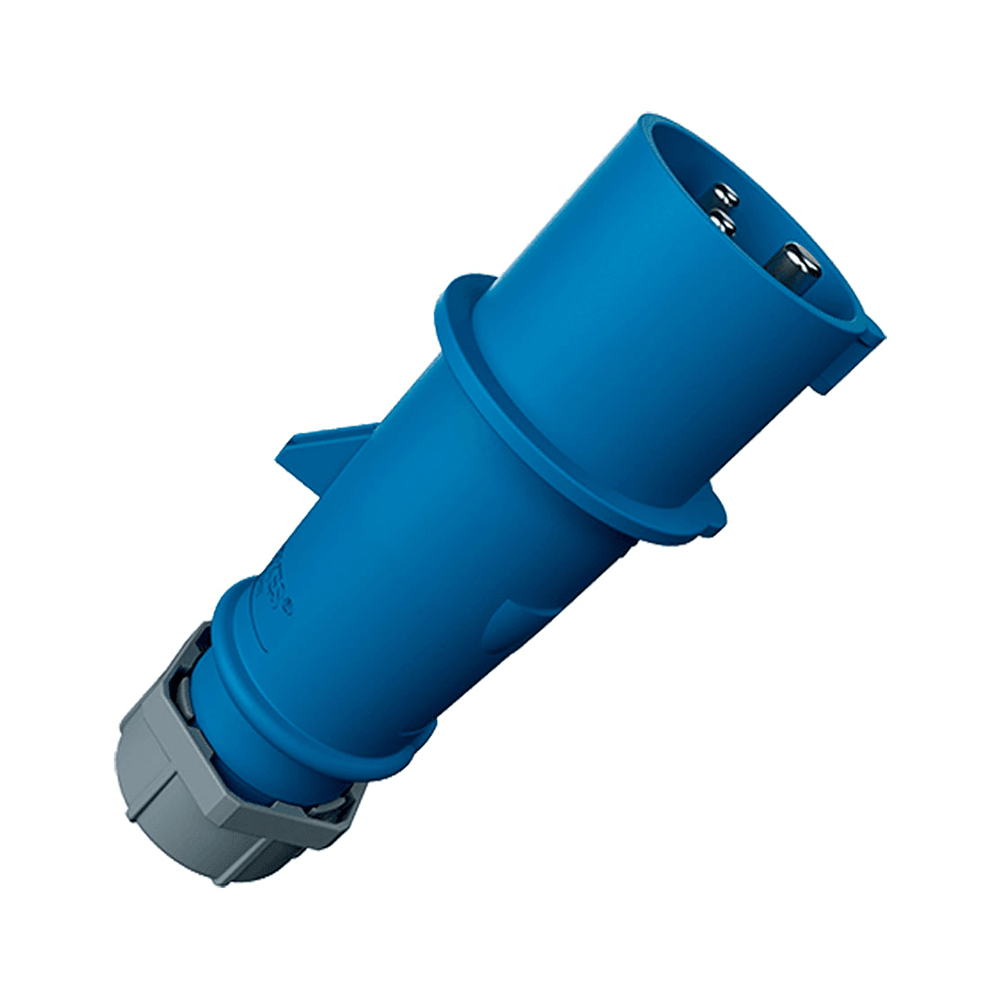 ENCHUFE MENNEKE MACHO 16AMP 200-250V AZUL 6H IP67 / 248A1