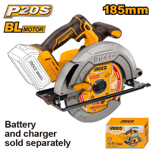 SIERRA CIRCULAR 20V BATERIA P20S 185MM CSLI1851 INGCO1