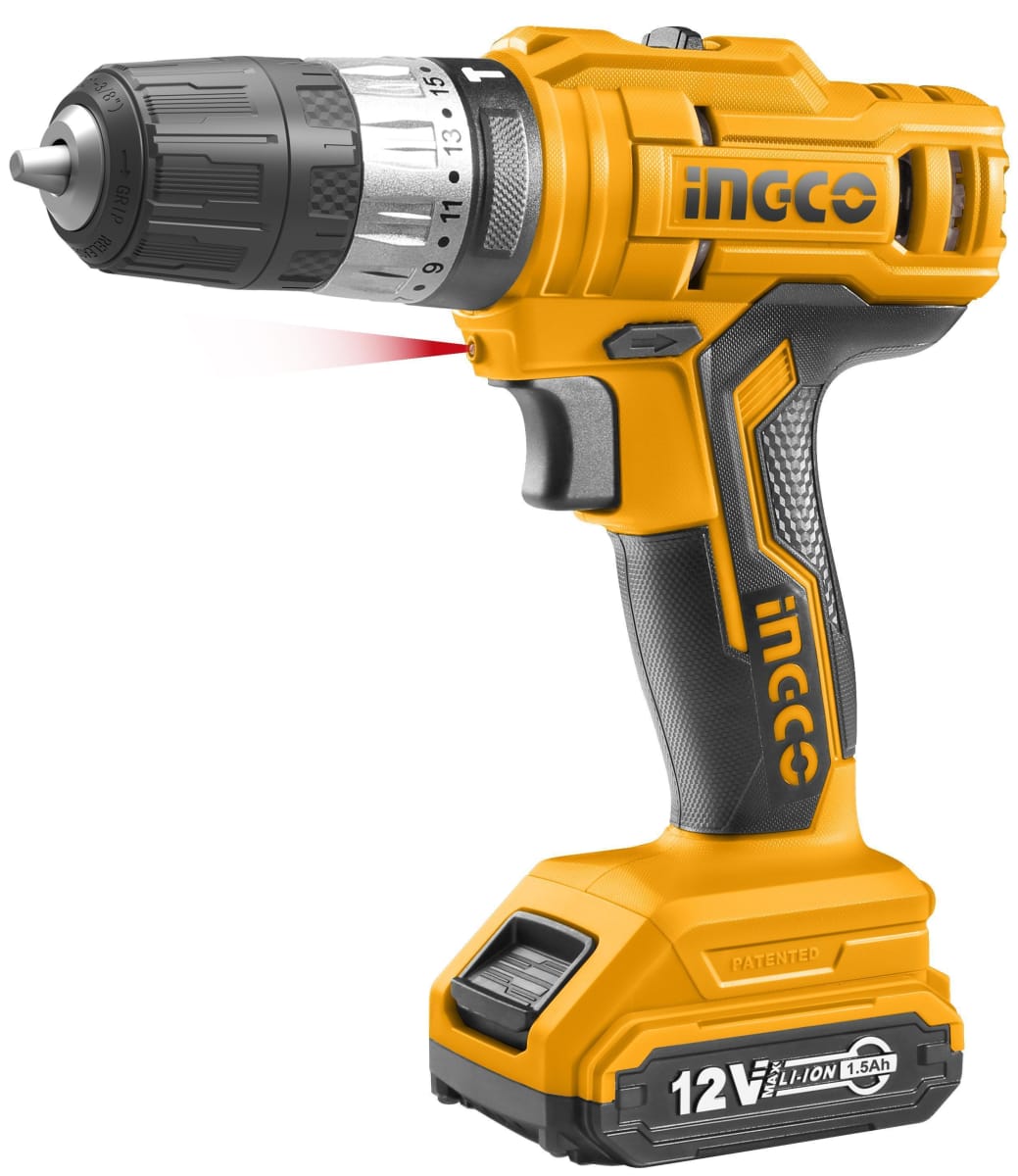 ATORNILLADOR PERCUTOR 12 VOLT 2 BAT INGCO CIDLI12221