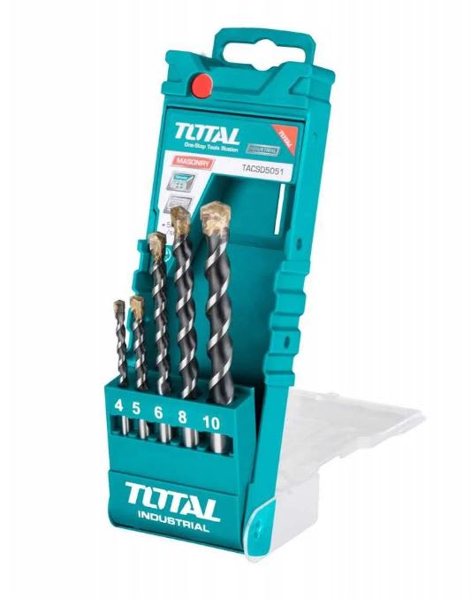 SET DE BROCAS PARA CONCRETO 5 PCS TOTAL1