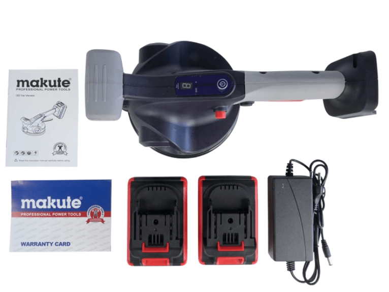 VENTOSA VIBRADORA PARA PORCELANATO DE 21V 166MM 2 BATERIAS MAKUTE1