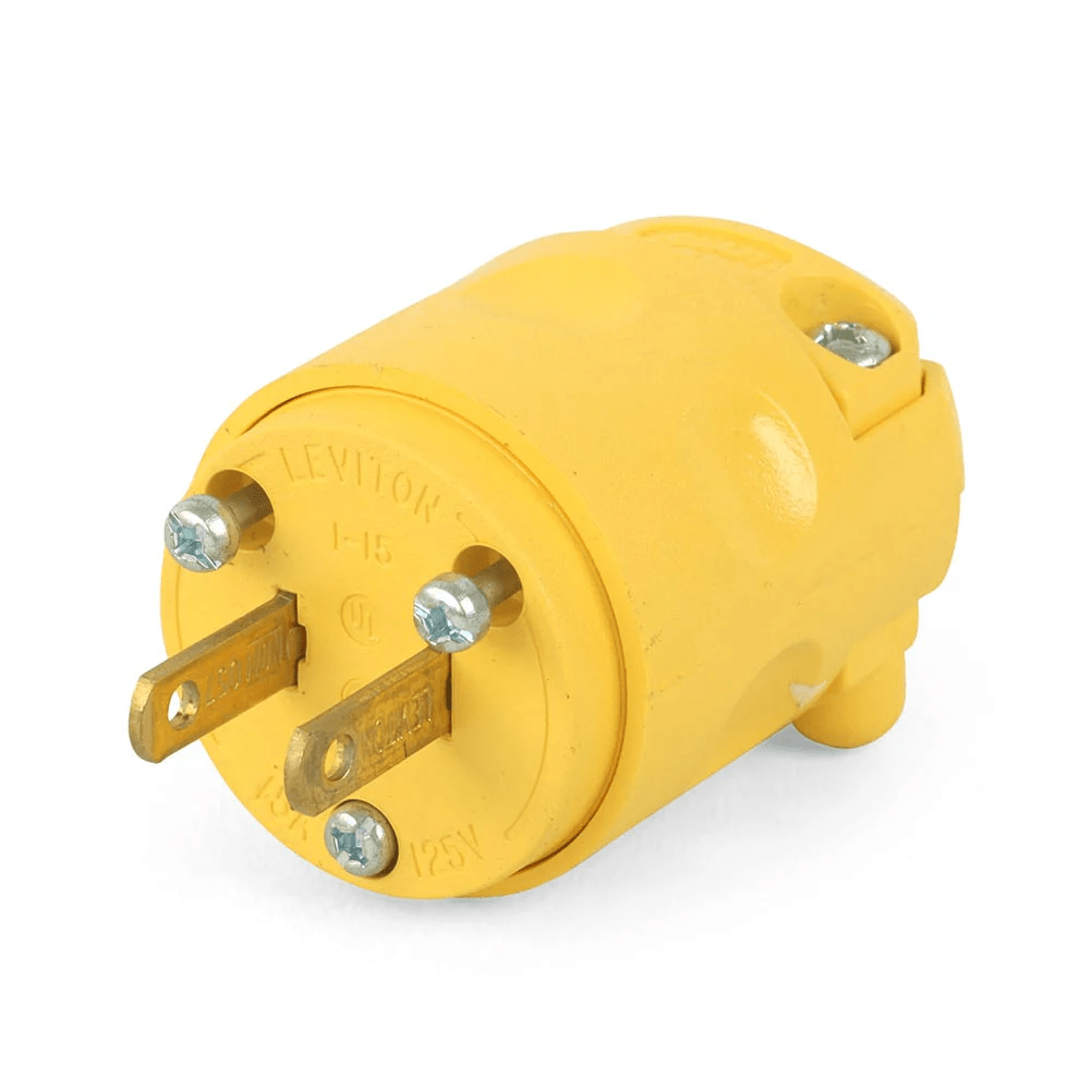 ENCHUFE MONOFASICO INDUSTRIAL 15A 125V LEVITON / 115PV1