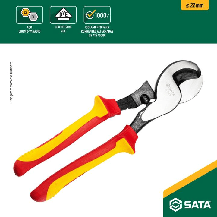 Alicates cortadores de cables VDE de 10