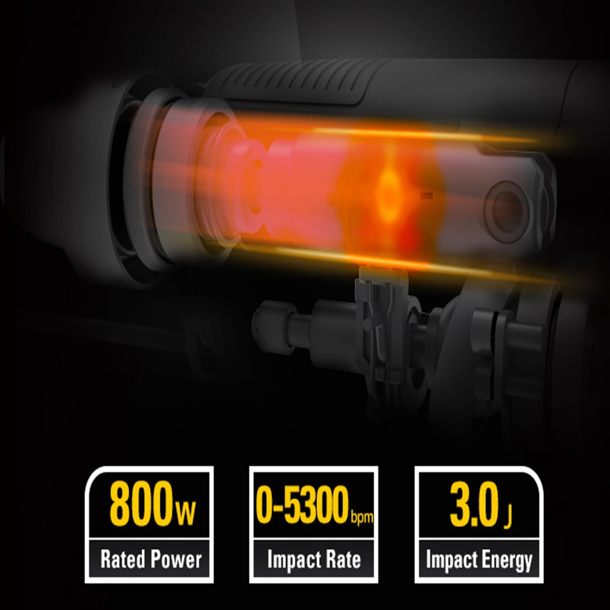 ROTOMARTILLO SDS PLUS 800W 2KG DX26 CATERPILLAR3
