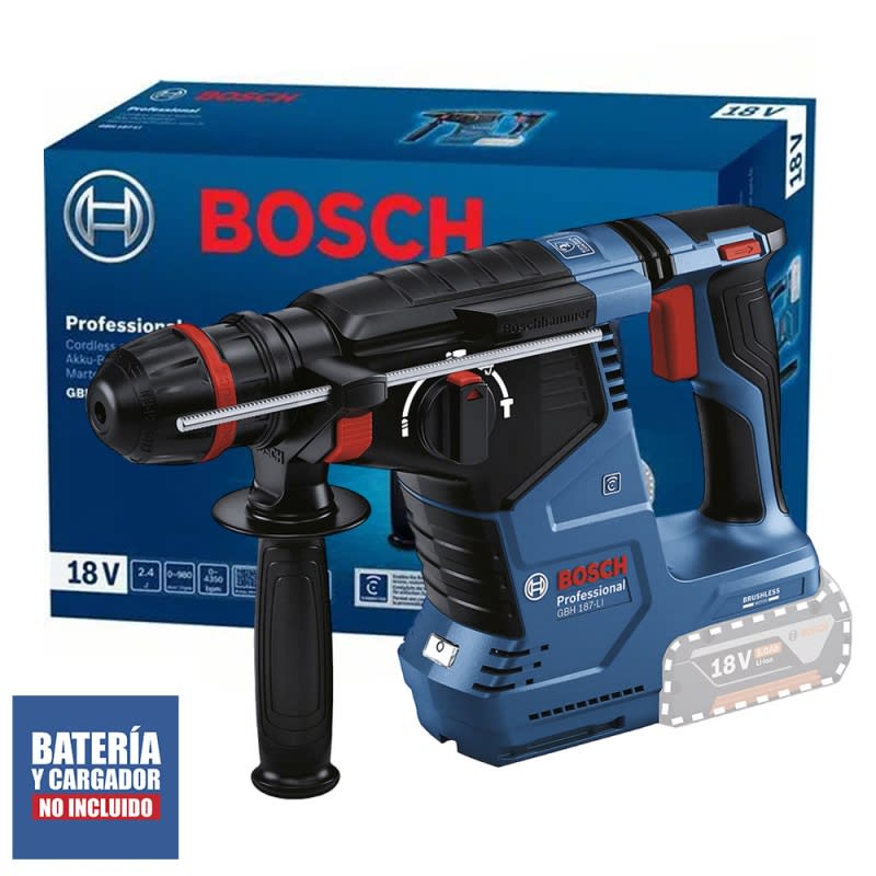 ROTOMARTILLO SDS PLUS/CILINDRICO 18V BRUSHLESS BARETOOL BOSCH GBH 187-LI / 06119231E14