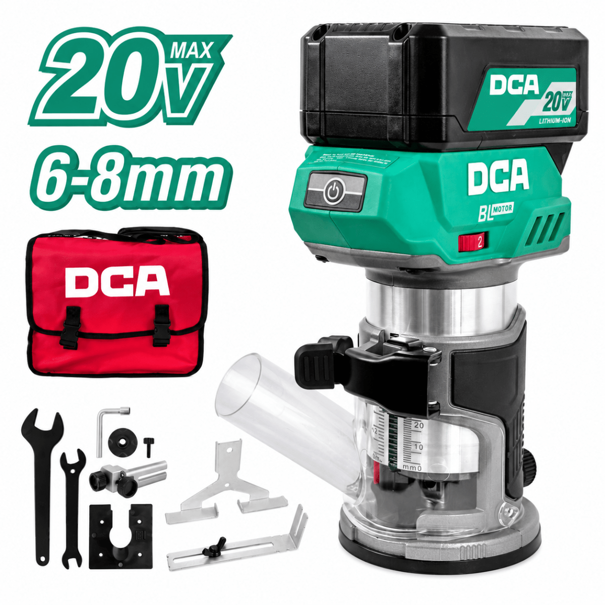 RUTEADORA BARETOOLS 20V 1/4