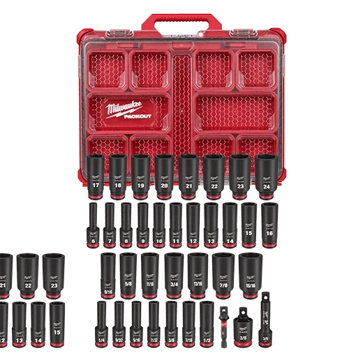 Juego de 36 piezas de dados SHOCKWAVE Impact Duty™ de 3/8