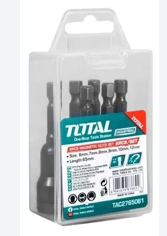 SET DE PORTA TUERCAS MAGNETICAS 6PCS TOTAL1