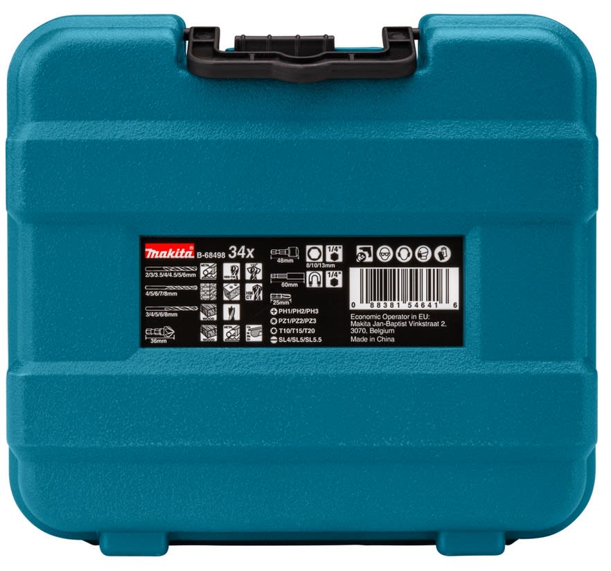 SET DE BROCAS Y PUNTAS 34PCS B-68498 MAKITA4