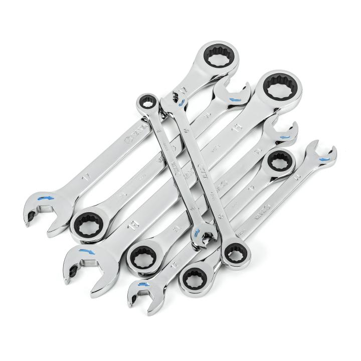 JUEGO DE LLAVES MIXTAS CON RACHET 8 PZS SATA - ST090791