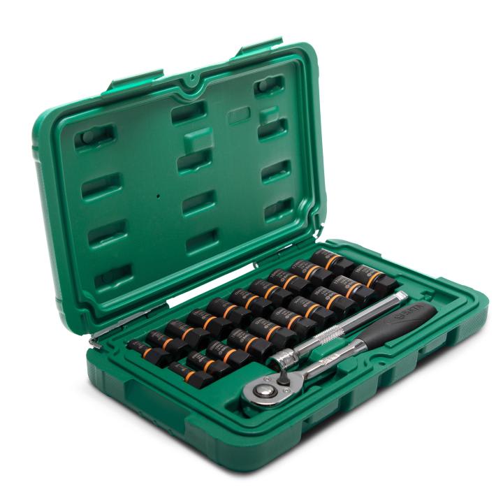 Juego de Copas Para Tornillos 23 pz - 1/4, 3/8 - SATA  ST091382