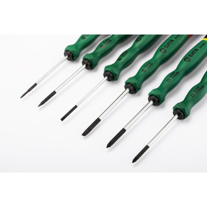 JUEGO DE DESTORNILLADOR PLANO/PHILLDE 6PZS SATA -  ST09312SJ2
