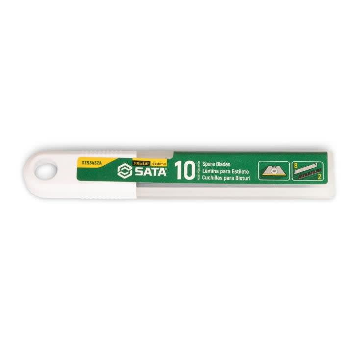 Juego de cuchillas para cuchillo multiusos trapezoidal (100 und) ST93432A 9MM - SATA2