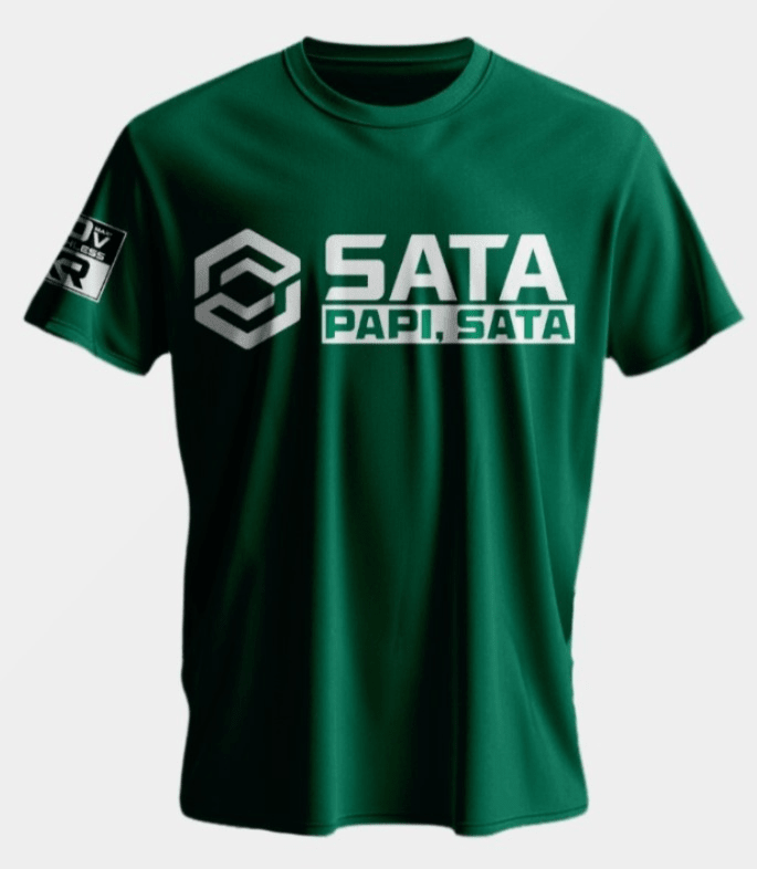 Polo sata papi sata de algodón color verde - talla XL1