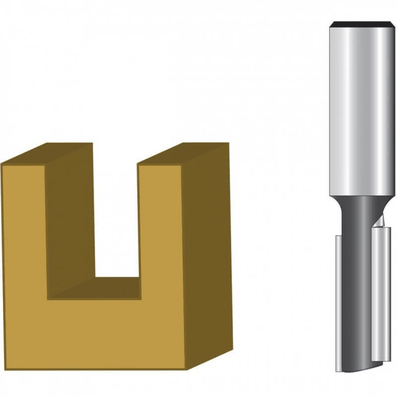 FRESA VASTAGO 1/4'' RECTO 1/4'' 2F SIN RODAJE ALTURA FILO 3/4'' MAKITA / D-491052