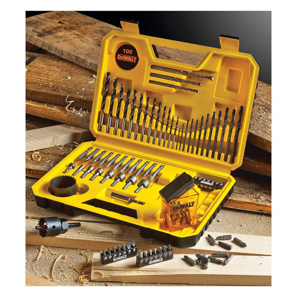 Set Accesorios 100 Piezas Taladrar y Atornillar DeWalt DT71563-QZ7