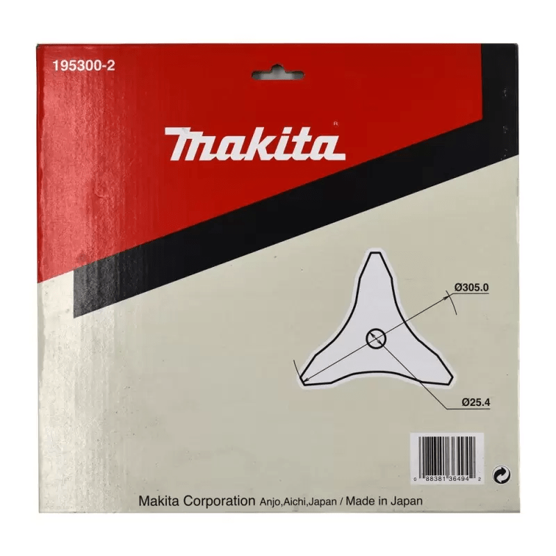 Cuchilla 3 puntas de 4mm grosor Makita / 195300-22