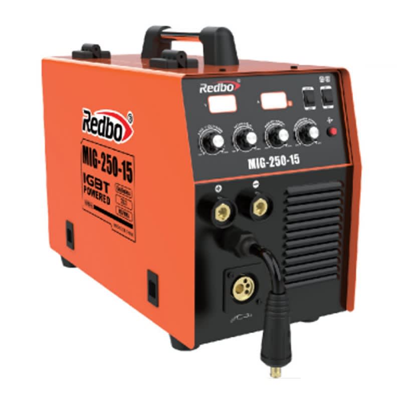 SOLDADORA INVERTER MIG 50-200A MMA 20-200 FLUX 0.8 - 1.0 -1.2 X 15KG REDBO MIG2505