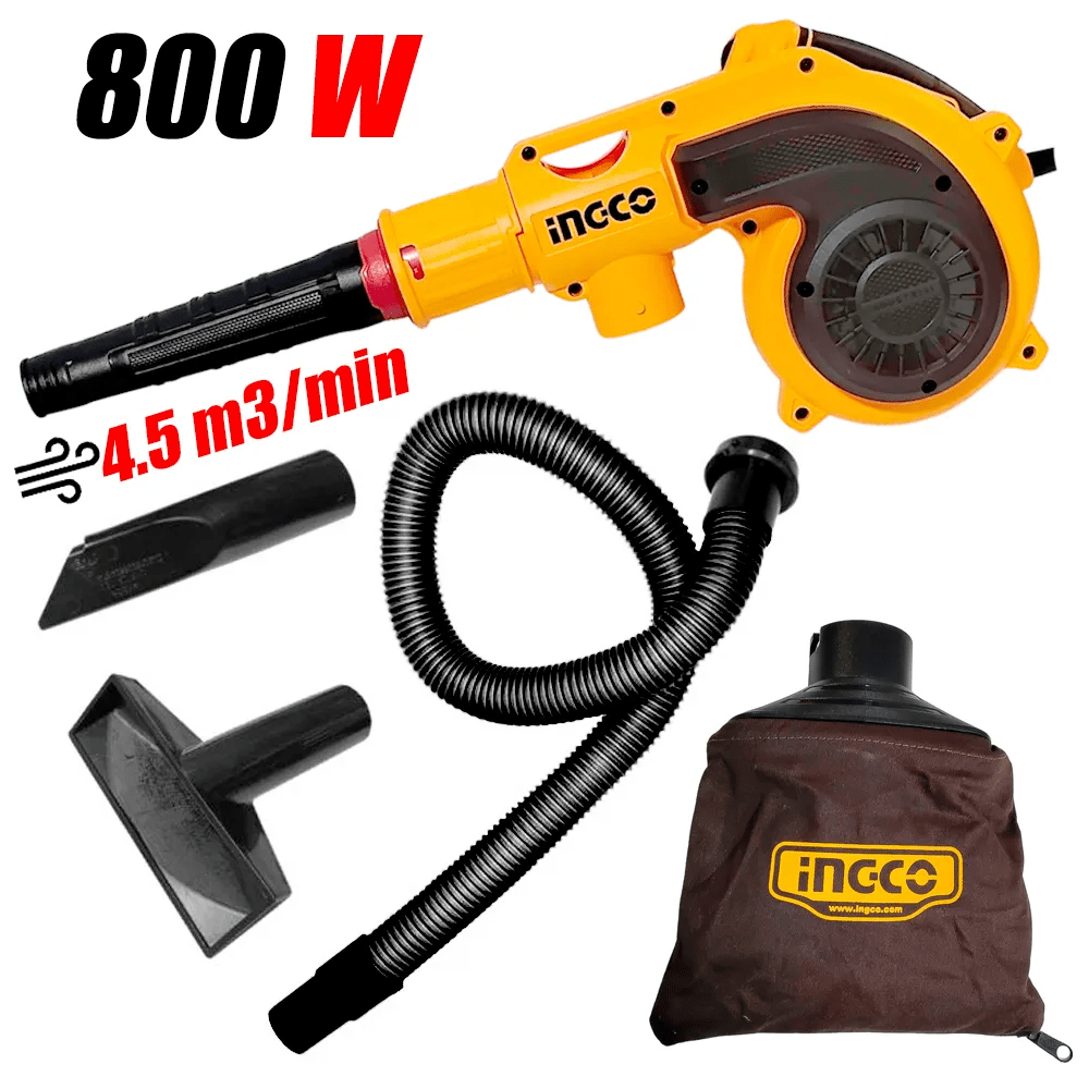 SOPLADORA ASPIRADORA INDUSTRIAL 800W INGCO AB80381