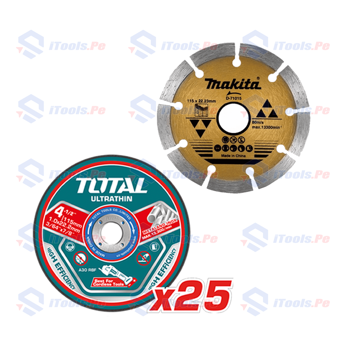 PACK DISCO DE CORTE 4 1/2