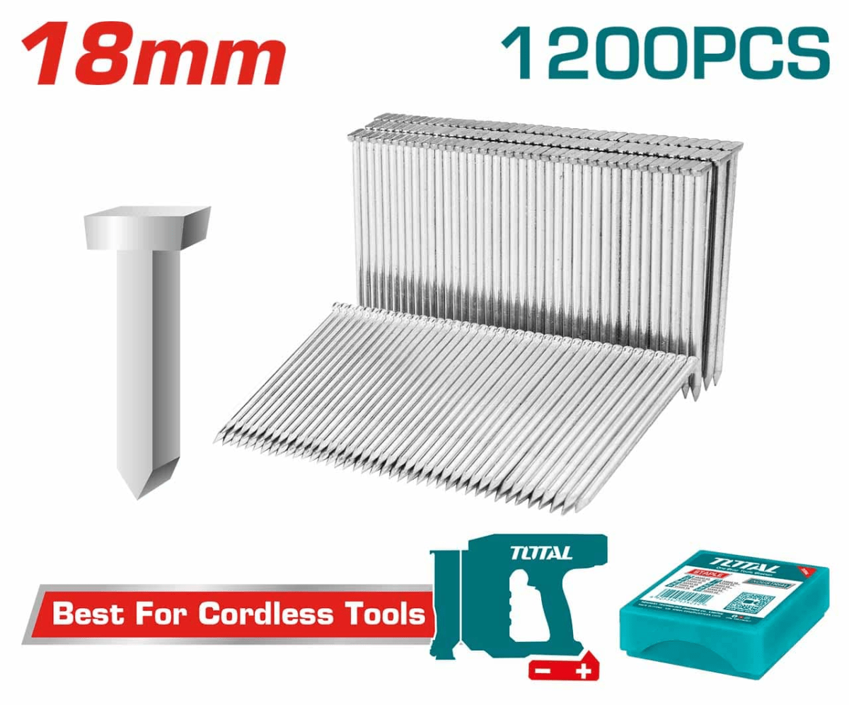 SET DE CLAVOS PARA CONCRETO 18MM X 1200 PCS TOTAL / TAC120181