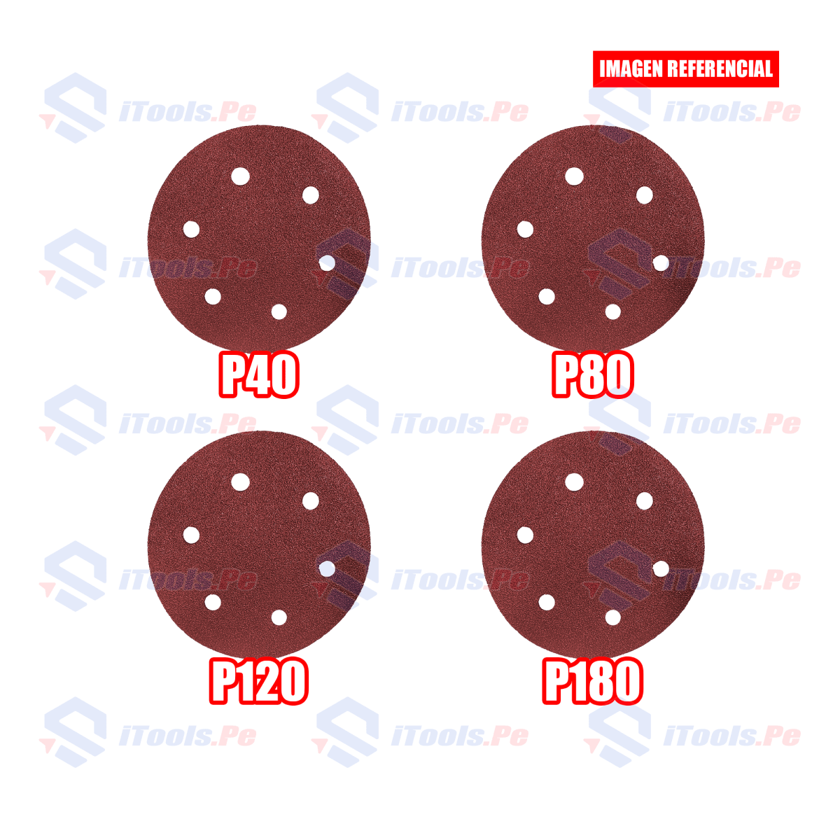 JUEGO X30PCS LIJA REDONDA 9