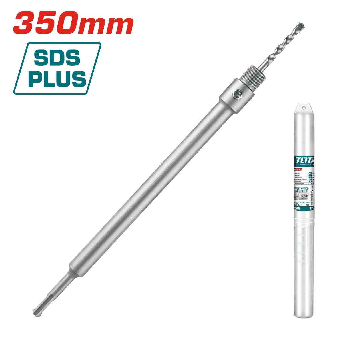 ADAPTADOR PARA ROTOMARTILLO SDS PLUS A M22 DE 350 MM TOTAL / TAC43A135011