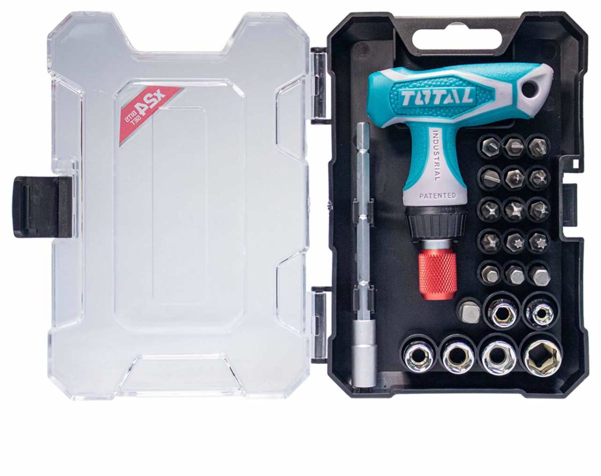 SET DESTORNILLADOR CON MANGO T 24 PZS TOTAL TOOLS TACSD301864