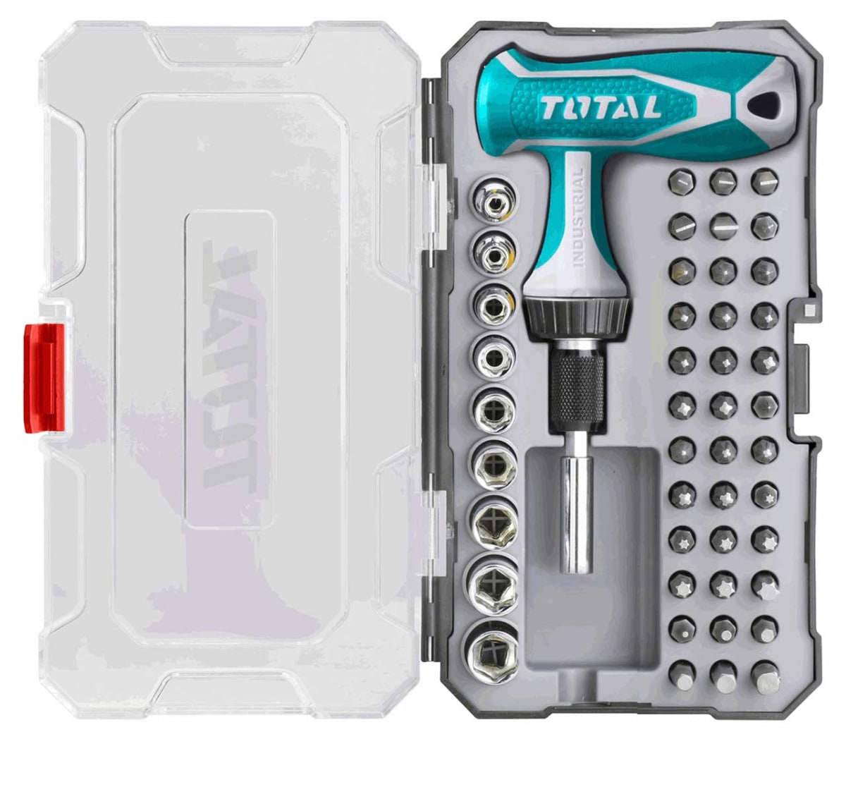 SET DESTORNILLADOR CON MANGO T 47 PZS TOTAL TOOLS TACSD304761
