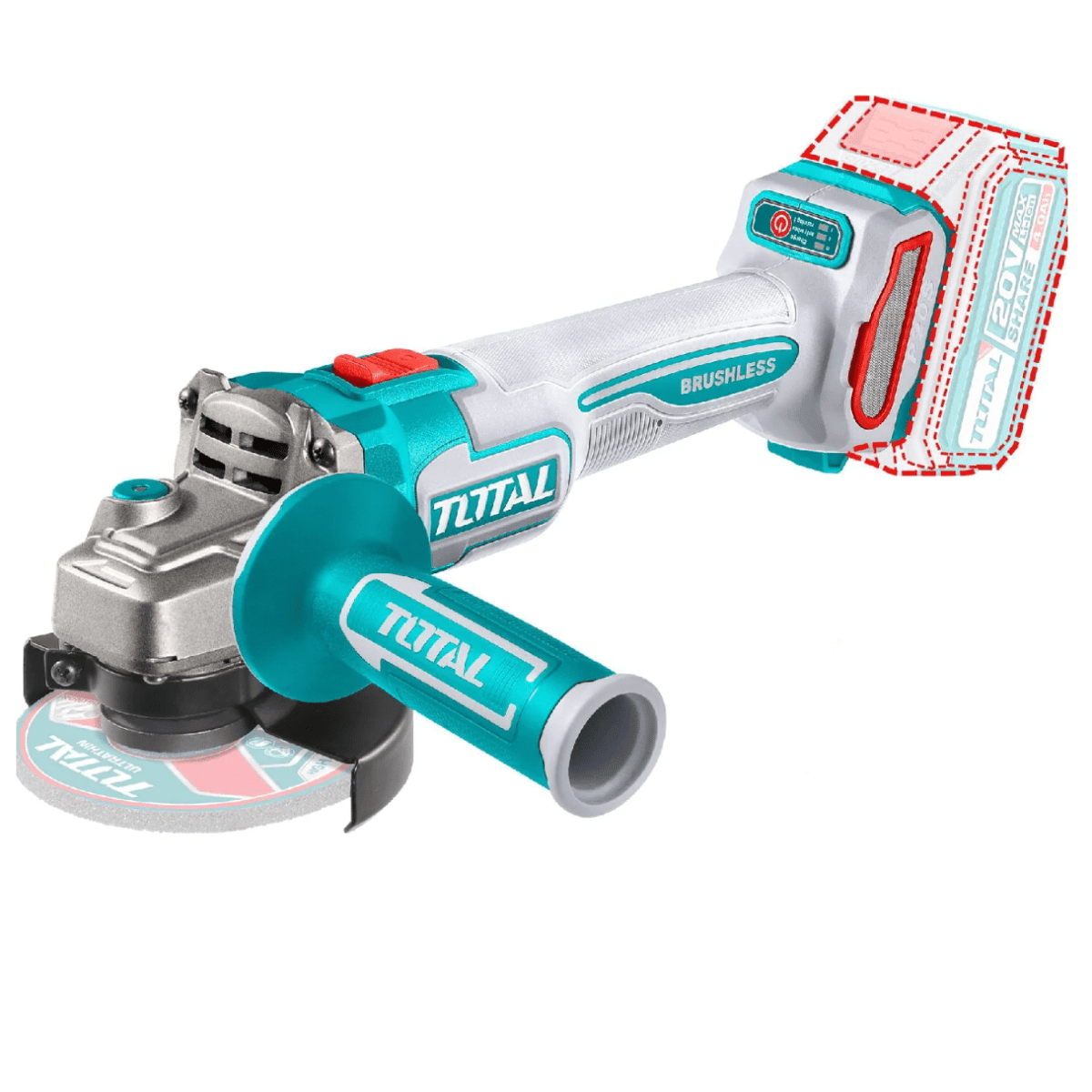 ESMERIL ANGULAR INALÁMBRICO BRUSHLESS 4-1/2