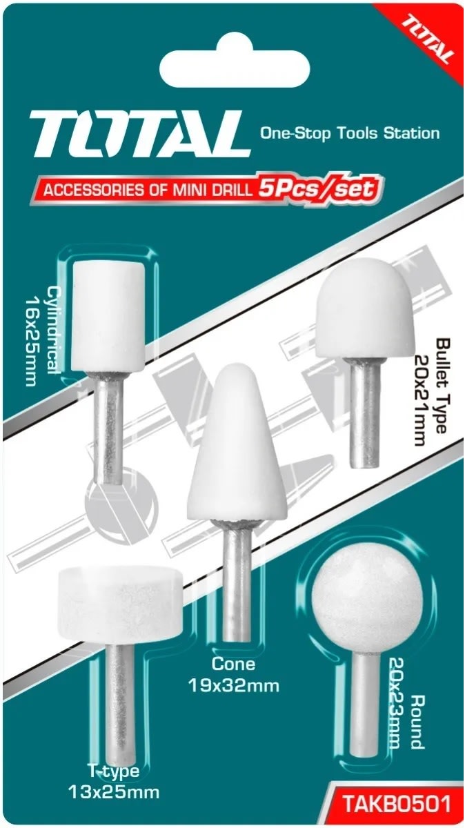 PIEDRAS PARA RECTIFICADORA BLISTER POR 05 PCS. TAKB05012